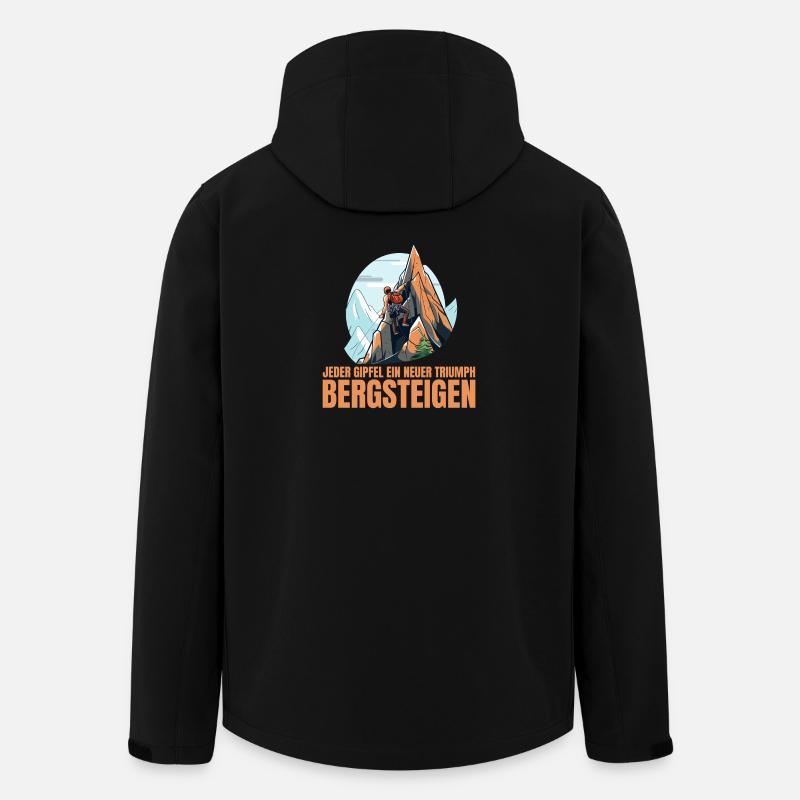 Jeder Gipfel - Recycelte Männer Softshell-Jacke von Stanley/Stella - Schwarz