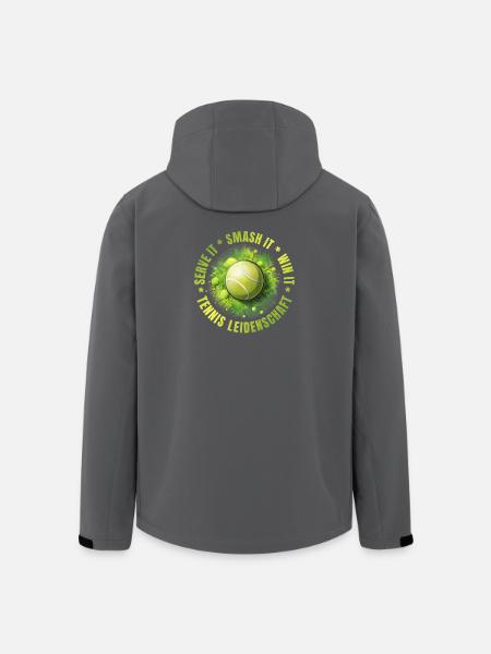 Serve it - Smash it - win it - Recycelte Männer Softshell-Jacke von Stanley/Stella - Schwarz