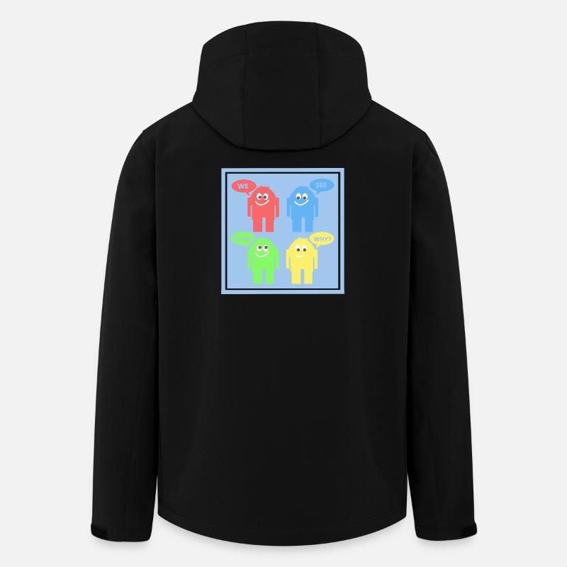 Drôles d’hommes - Veste softshell homme en polyester recyclé Stanley/Stella - noir