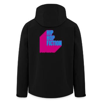 Hip Hop Fiction - Men’s Recycled Softshell Jacket by Stanley/Stella - black - Back - AI Model Male 185 light (185cm)