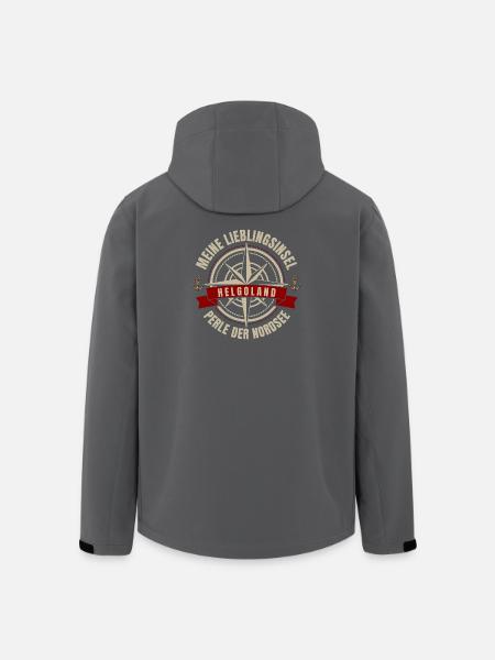 Meine Lieblingsinsel - Helgoland - Recycelte Männer Softshell-Jacke von Stanley/Stella - Schwarz