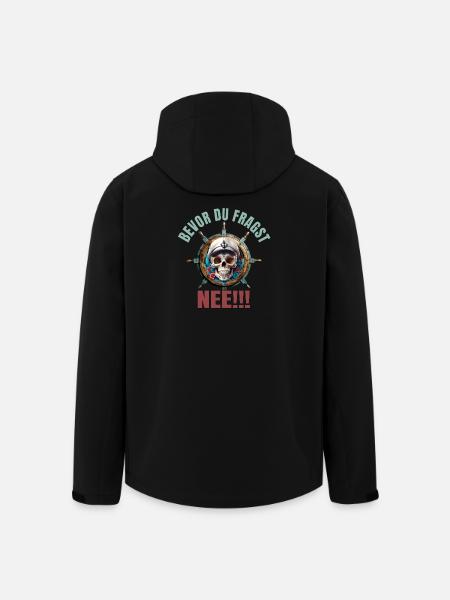 Bevor du fragst - Nee - Recycelte Männer Softshell-Jacke von Stanley/Stella - Schwarz