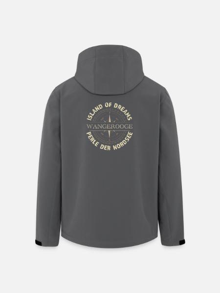 Island of Dreams - Wangerooge - Recycelte Männer Softshell-Jacke von Stanley/Stella - Schwarz