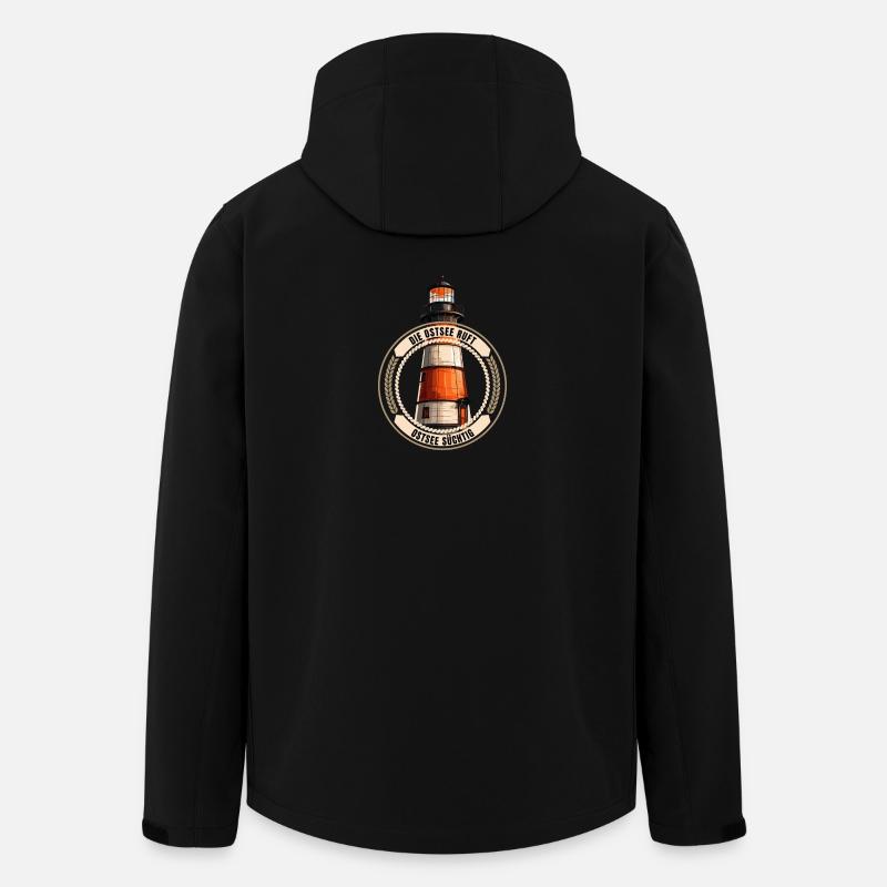Die Ostsee ruft - Recycelte Männer Softshell-Jacke von Stanley/Stella - Schwarz