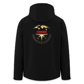 Koordinaten Fehmarn - Recycelte Männer Softshell-Jacke von Stanley/Stella - Schwarz - Hinten - AI Model Male 185 light (185cm)