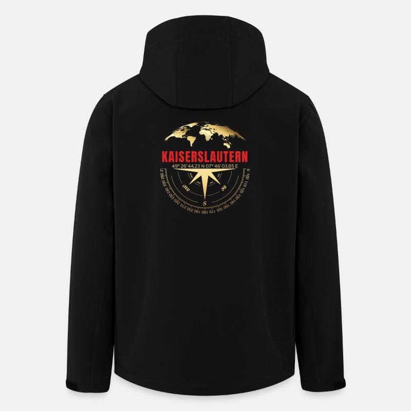 Koordinaten Kaiserslautern - Recycelte Männer Softshell-Jacke von Stanley/Stella - Schwarz