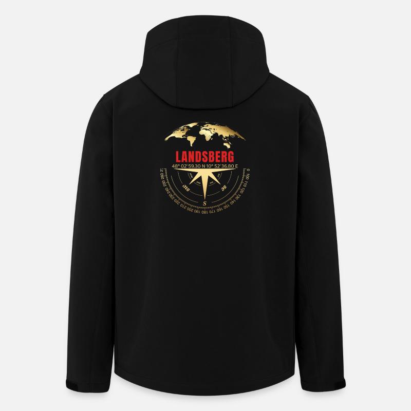 Koordinaten Landsberg - Recycelte Männer Softshell-Jacke von Stanley/Stella - Schwarz