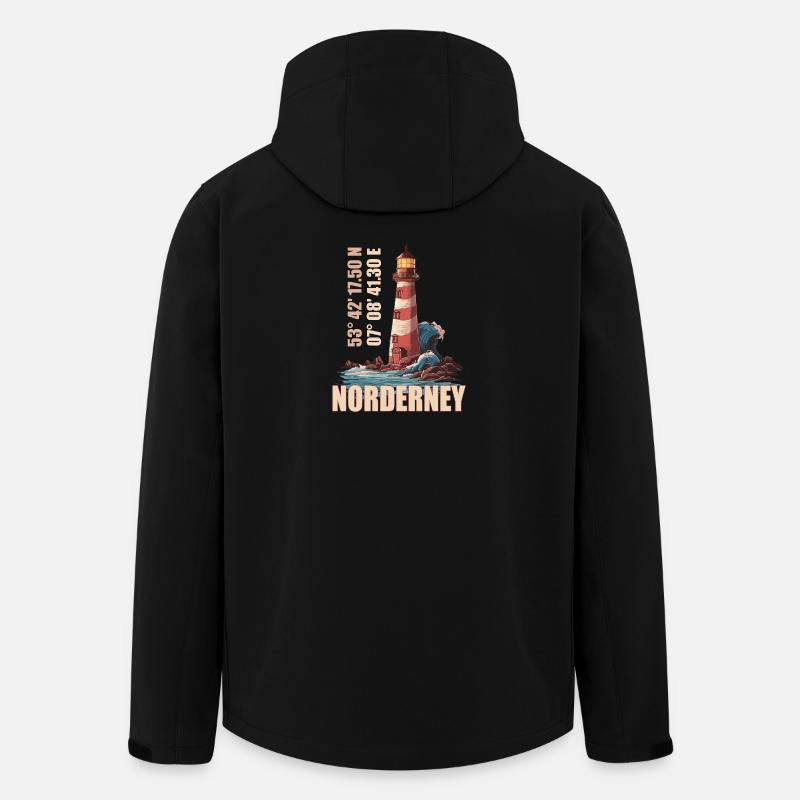 Norderney - Recycelte Männer Softshell-Jacke von Stanley/Stella - Schwarz