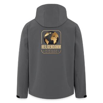 Heiligendamm - Recycelte Männer Softshell-Jacke von Stanley/Stella - Anthrazit - Hinten - AI Model Male 185 light (185cm)