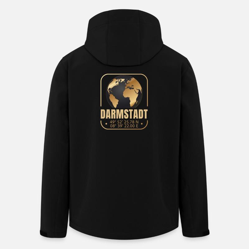 Darmstadt - Recycelte Männer Softshell-Jacke von Stanley/Stella - Schwarz