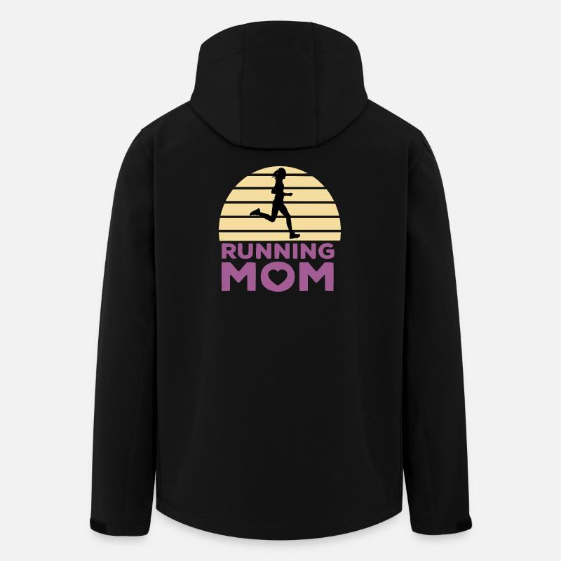 Laufende Mama - Recycelte Männer Softshell-Jacke von Stanley/Stella - Schwarz