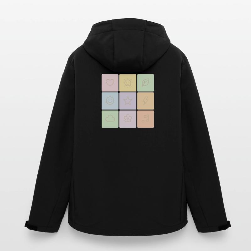 Pastel Bento Vibes Men’s Recycled Softshell Jacket by Stanley/Stella