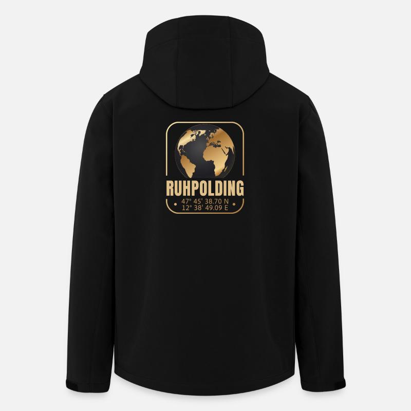 Ruhpolding - Recycelte Männer Softshell-Jacke von Stanley/Stella - Schwarz