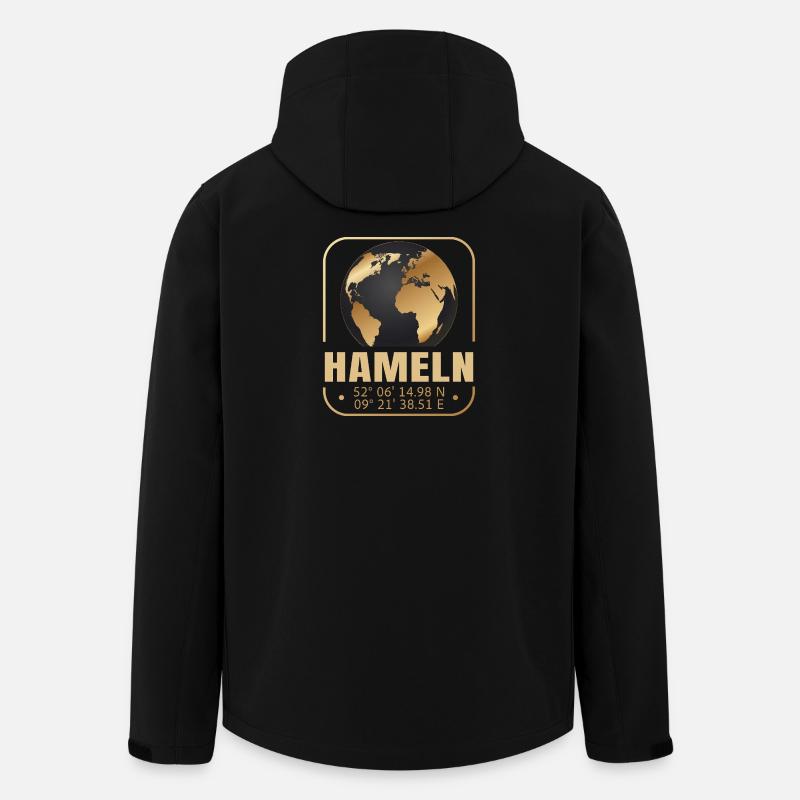 Hameln - Recycelte Männer Softshell-Jacke von Stanley/Stella - Schwarz