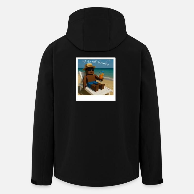 Moi tout l’été - Mode détente - Veste softshell homme en polyester recyclé Stanley/Stella - noir