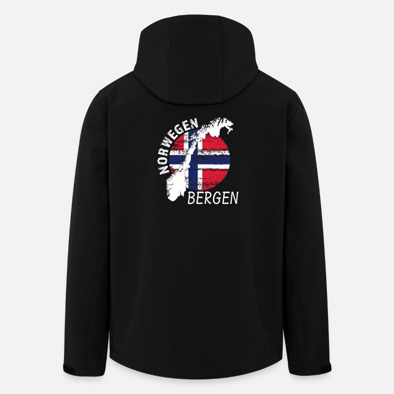 Bergen - Recycelte Männer Softshell-Jacke von Stanley/Stella - Schwarz