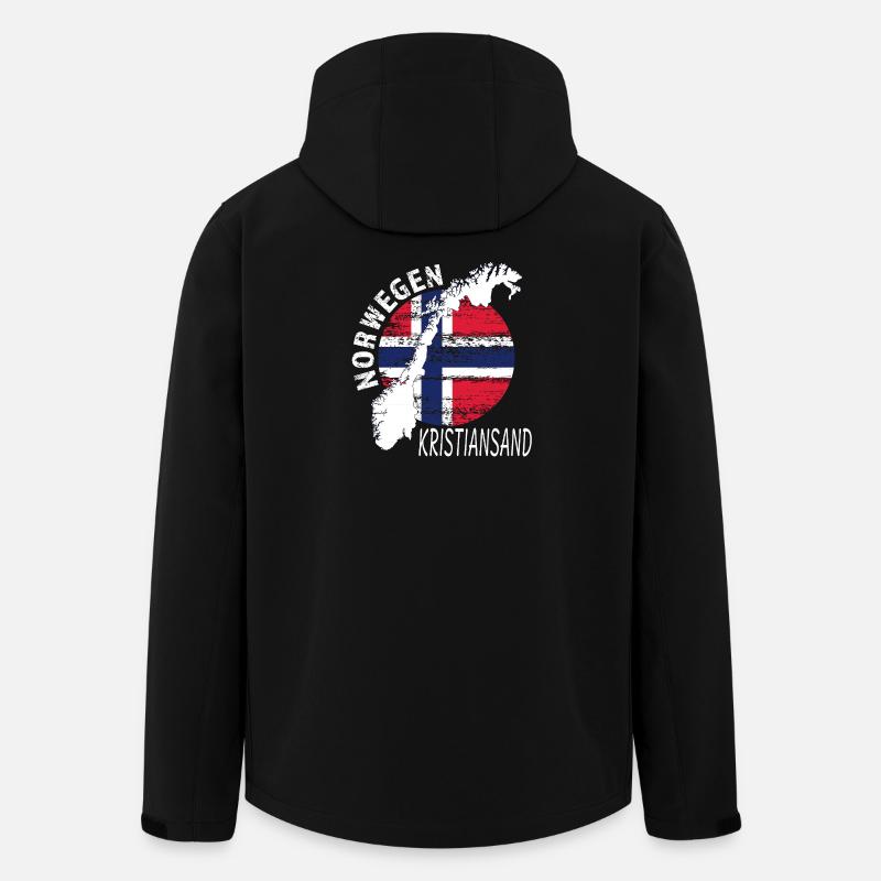 Kristiansand - Recycelte Männer Softshell-Jacke von Stanley/Stella - Schwarz