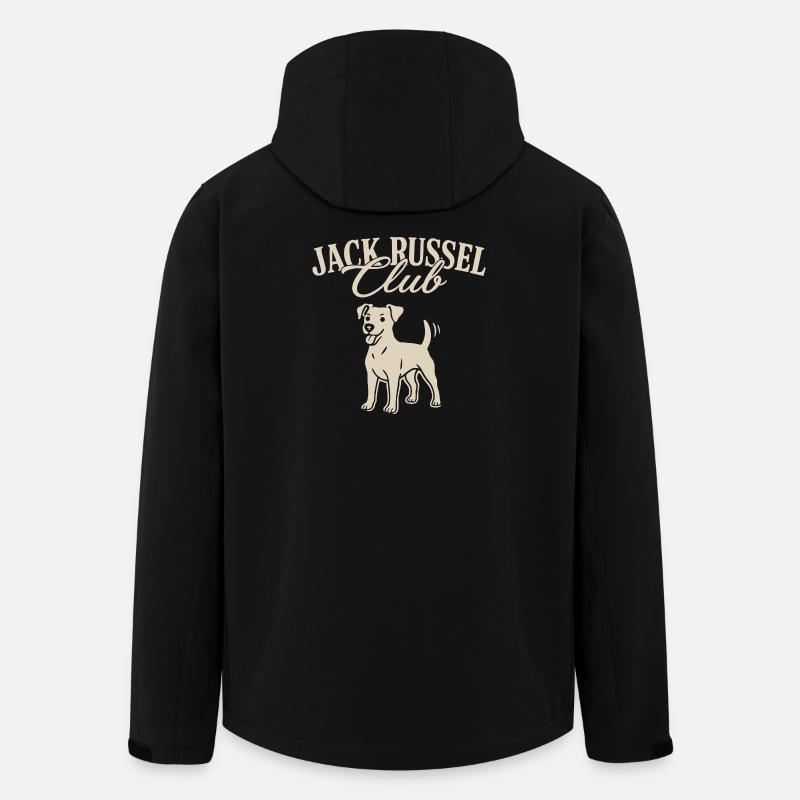 Jack Russell Club - Veste softshell homme en polyester recyclé Stanley/Stella - noir
