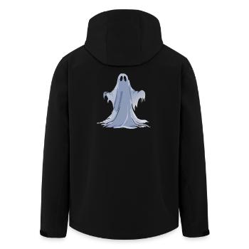Halloween Spooky Ghost - Recycelte Männer Softshell-Jacke von Stanley/Stella - Schwarz - Hinten - AI Model Male 185 light (185cm)