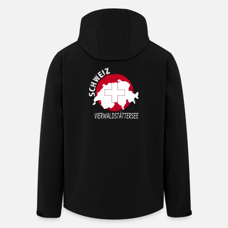 Lac des Quatre-Cantons - Veste softshell homme en polyester recyclé Stanley/Stella - noir