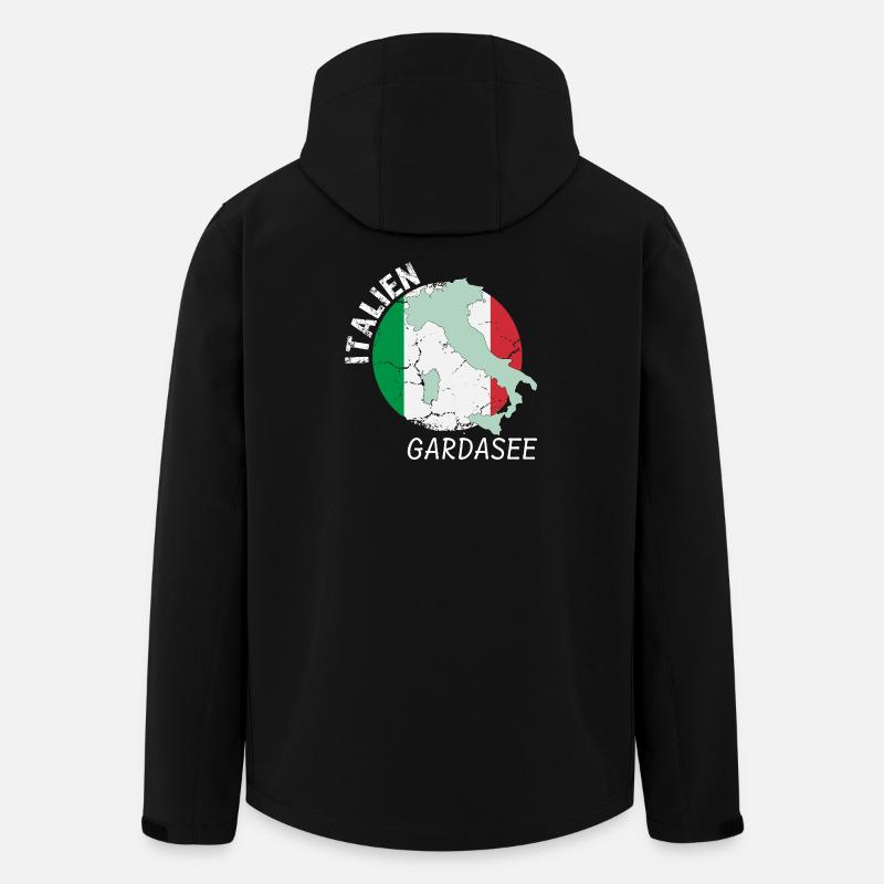 Gardasee - Recycelte Männer Softshell-Jacke von Stanley/Stella - Schwarz