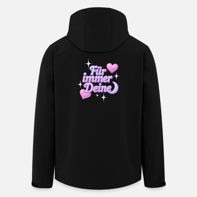 für immer deine / y2k statement design - Recycelte Männer Softshell-Jacke von Stanley/Stella - Schwarz
