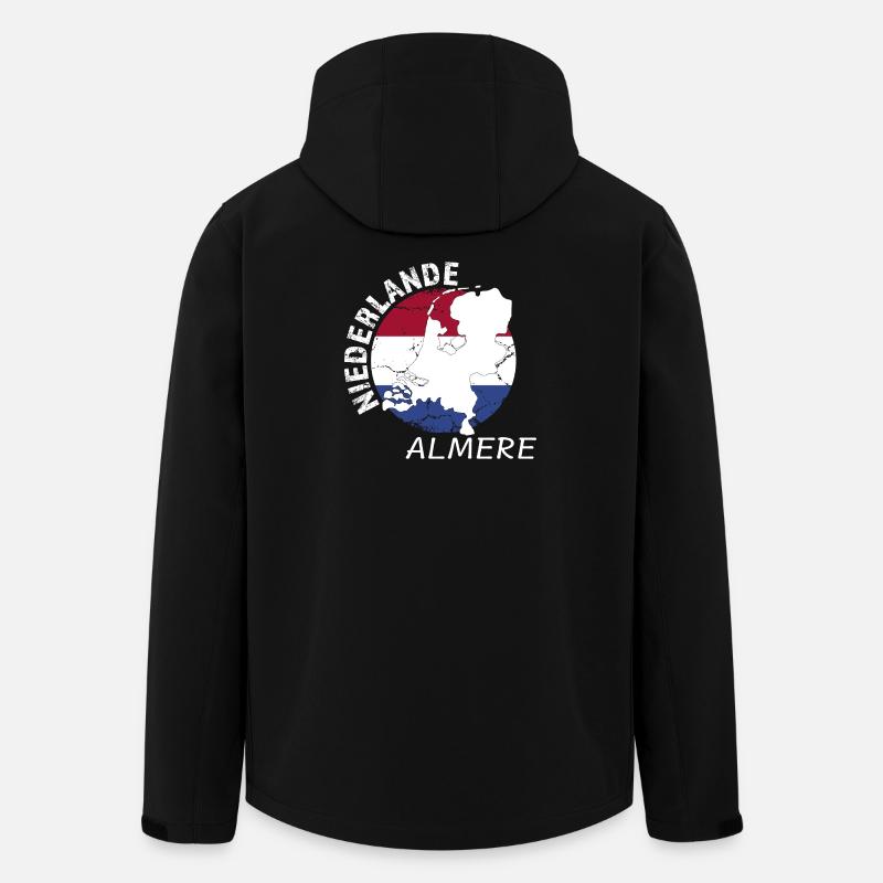 Almere - Recycelte Männer Softshell-Jacke von Stanley/Stella - Schwarz