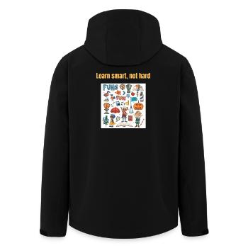Apprendre intelligemment, pas difficilement - pour les élèves, les enseignants, les parents - Veste softshell homme en polyester recyclé Stanley/Stella - noir - Dos - AI Model Male 185 light (185cm)