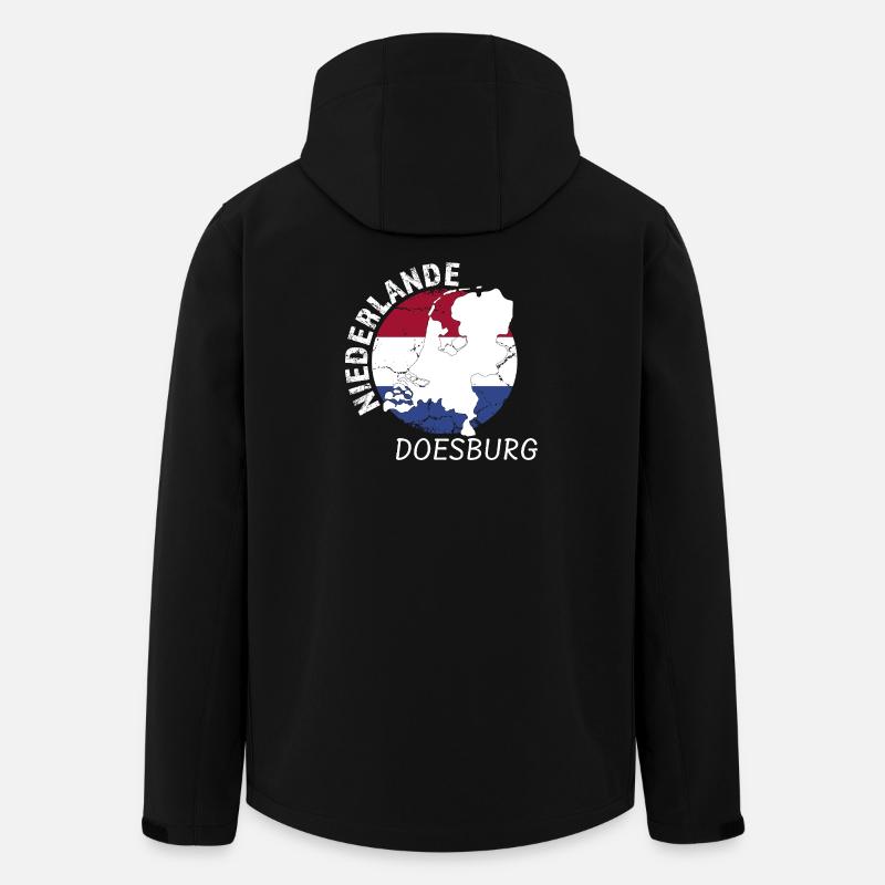 Doesburg - Veste softshell homme en polyester recyclé Stanley/Stella - noir