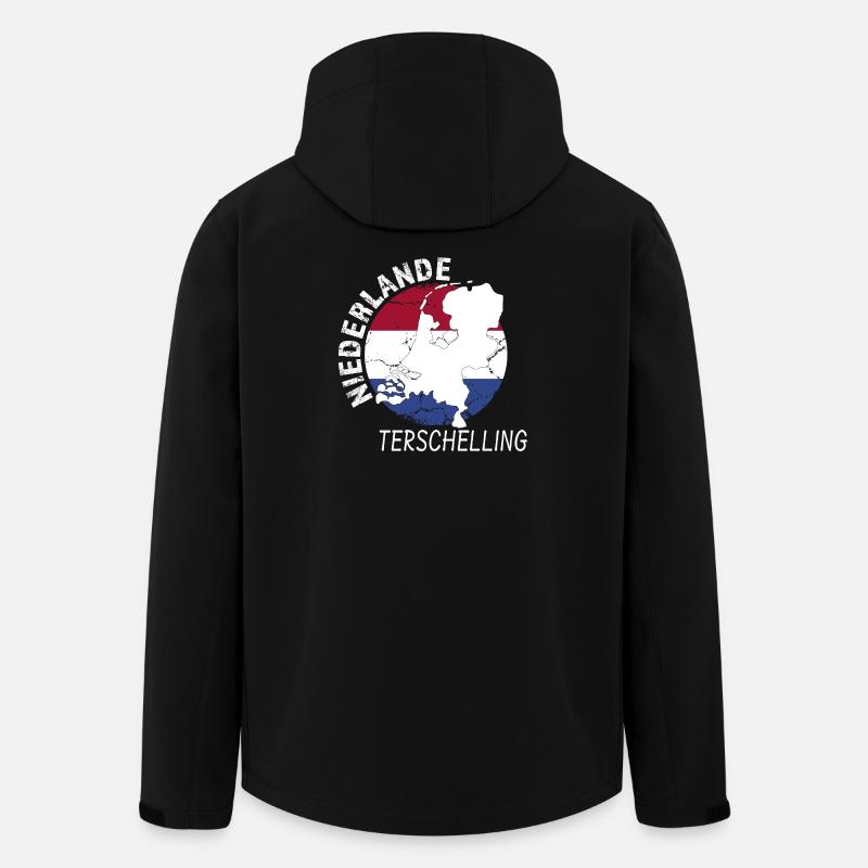 Terschelling - Recycelte Männer Softshell-Jacke von Stanley/Stella - Schwarz