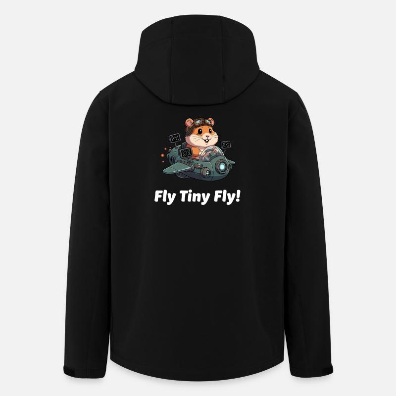 Raketenhamster Weltraumflug - Recycelte Männer Softshell-Jacke von Stanley/Stella - Schwarz