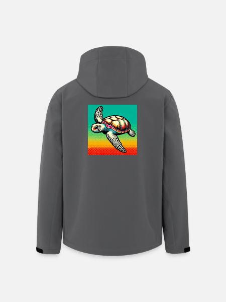 turtle - Men’s Recycled Softshell Jacket by Stanley/Stella - black