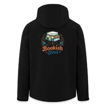 Bookish Soul - Recycelte Männer Softshell-Jacke von Stanley/Stella - Schwarz - Hinten - AI Model Male 185 light (185cm)