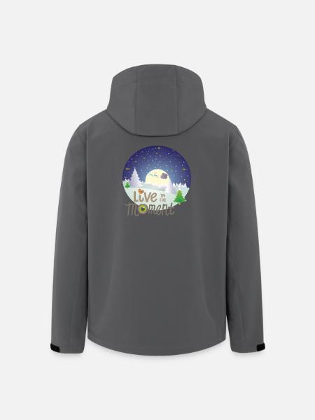 Winter magic Live in the Moment - Men’s Recycled Softshell Jacket by Stanley/Stella - black