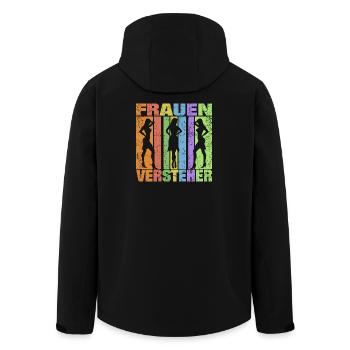 Women Understanders - Men’s Recycled Softshell Jacket by Stanley/Stella - black - Back - AI Model Male 185 light (185cm)