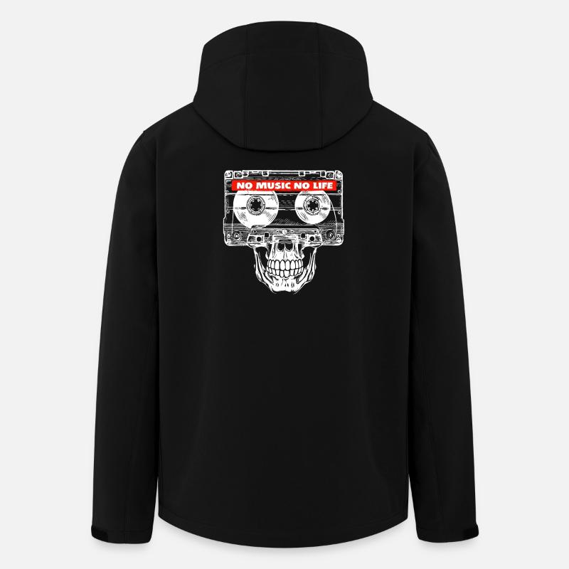 KEINE MUSIK, KEIN LEBEN - Recycelte Männer Softshell-Jacke von Stanley/Stella - Schwarz
