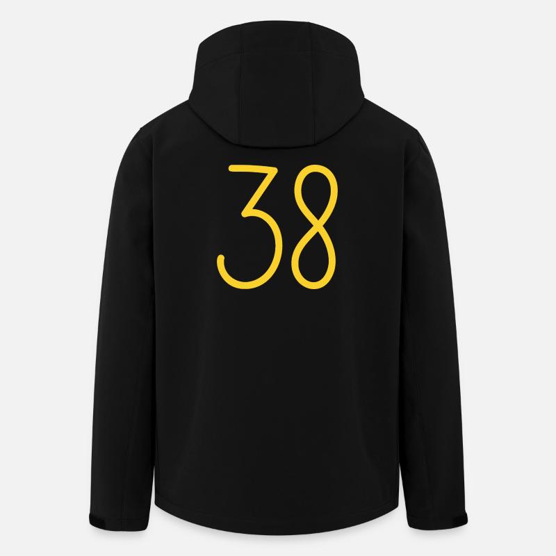 38 - Recycelte Männer Softshell-Jacke von Stanley/Stella - Schwarz