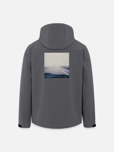 Travelling in grey - Men’s Recycled Softshell Jacket by Stanley/Stella - black