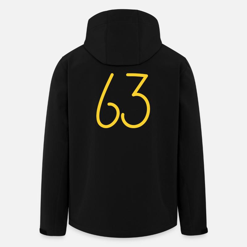 63 - Men’s Recycled Softshell Jacket by Stanley/Stella - black