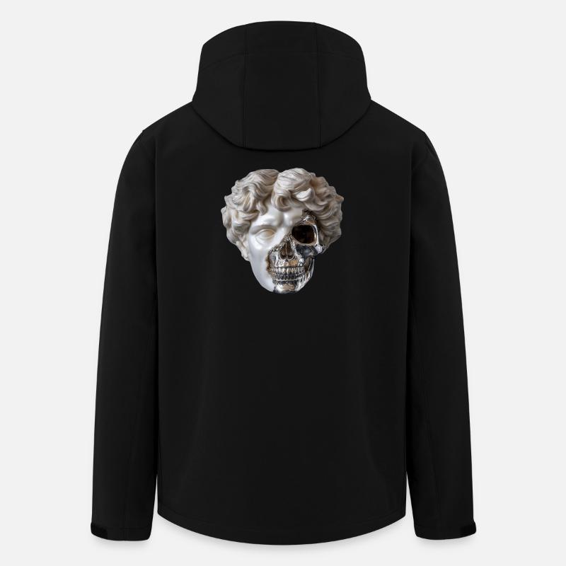 Klassik trifft Stahlskull - Recycelte Männer Softshell-Jacke von Stanley/Stella - Schwarz
