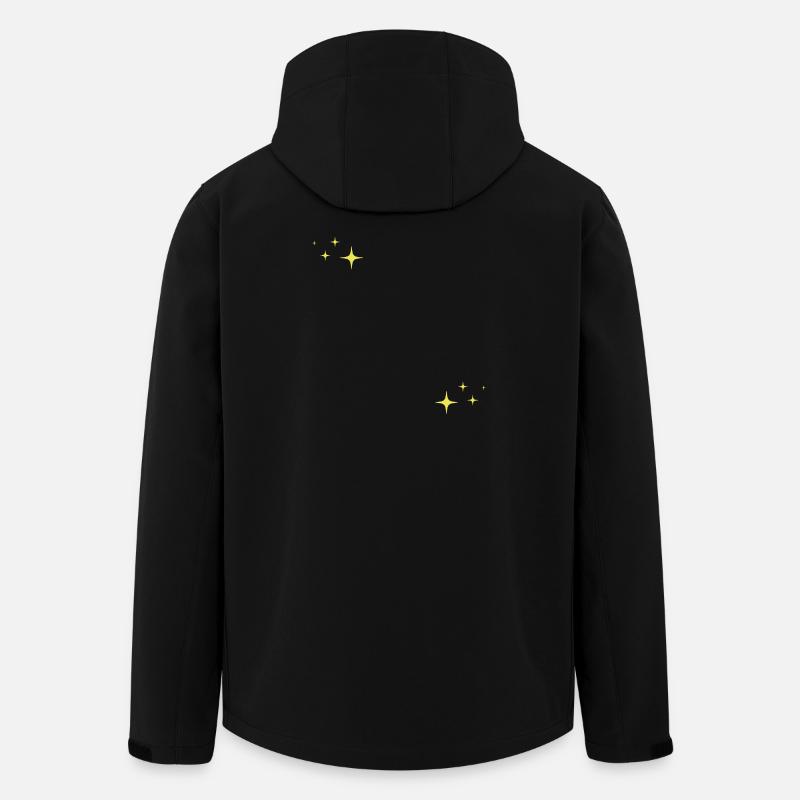 Sparkle Glitter Stars - Men’s Recycled Softshell Jacket by Stanley/Stella - black