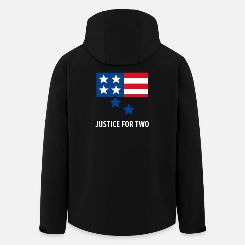 Justice For Two - Men’s Recycled Softshell Jacket by Stanley/Stella - black