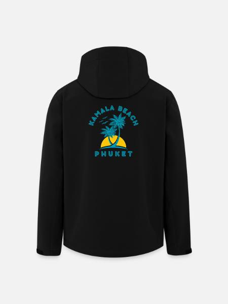 Kamala Beach Phuket Sunset Palm - Men’s Recycled Softshell Jacket by Stanley/Stella - black