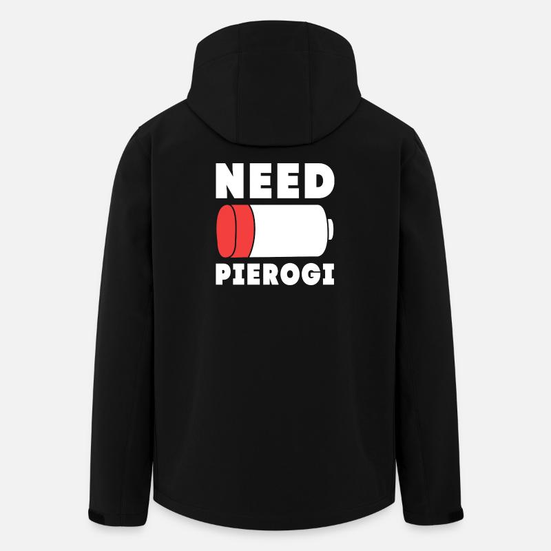 Pologne Polonais Pierogi - Veste softshell homme en polyester recyclé Stanley/Stella - noir