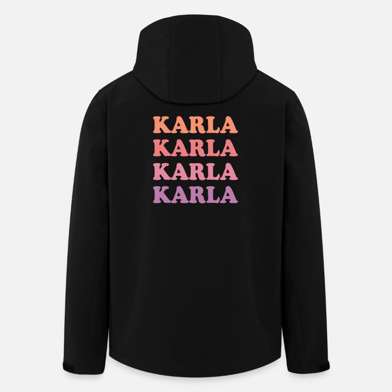 Karla comme prénom - Veste softshell homme en polyester recyclé Stanley/Stella - noir