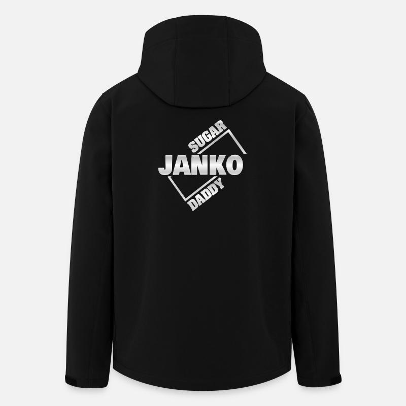 Geld Janko - Recycelte Männer Softshell-Jacke von Stanley/Stella - Schwarz