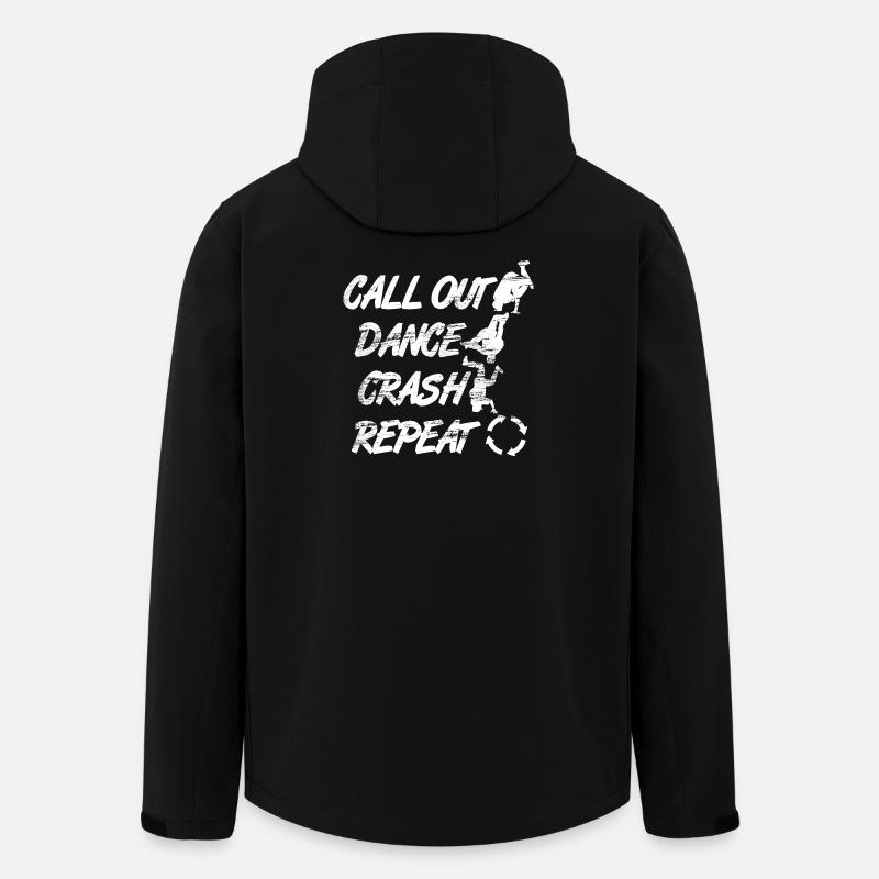 Breakdance Moves - Recycelte Männer Softshell-Jacke von Stanley/Stella - Schwarz