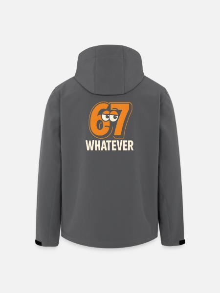 Six Seven Whatever Italiensk Hjernerot Humor-meme - Stanley/Stella herre softshelljakke i genanvendt polyester - sort