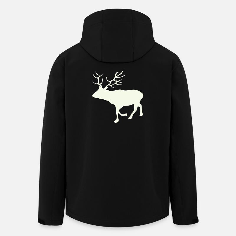 Deer Roe Deer - Men’s Recycled Softshell Jacket by Stanley/Stella - black
