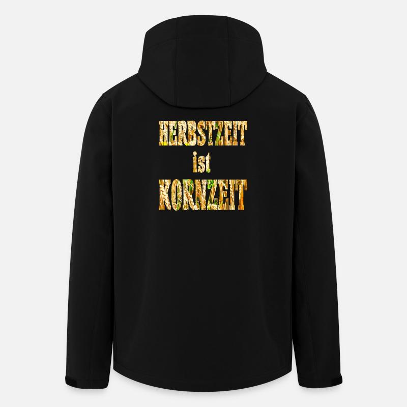 Herbst Schrift - Recycelte Männer Softshell-Jacke von Stanley/Stella - Schwarz
